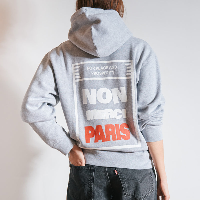 Merci - Sweat Paix Non Merci - Gris