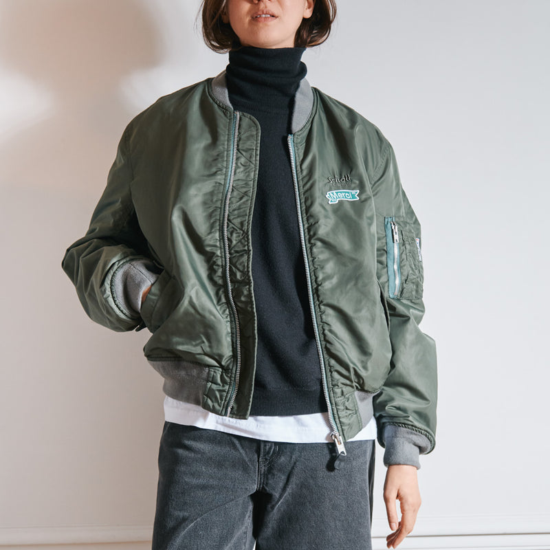 Schott x Merci - Bomber Vintage - Vert