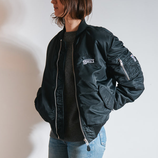 Schott x Merci - Bomber Vintage - Noir