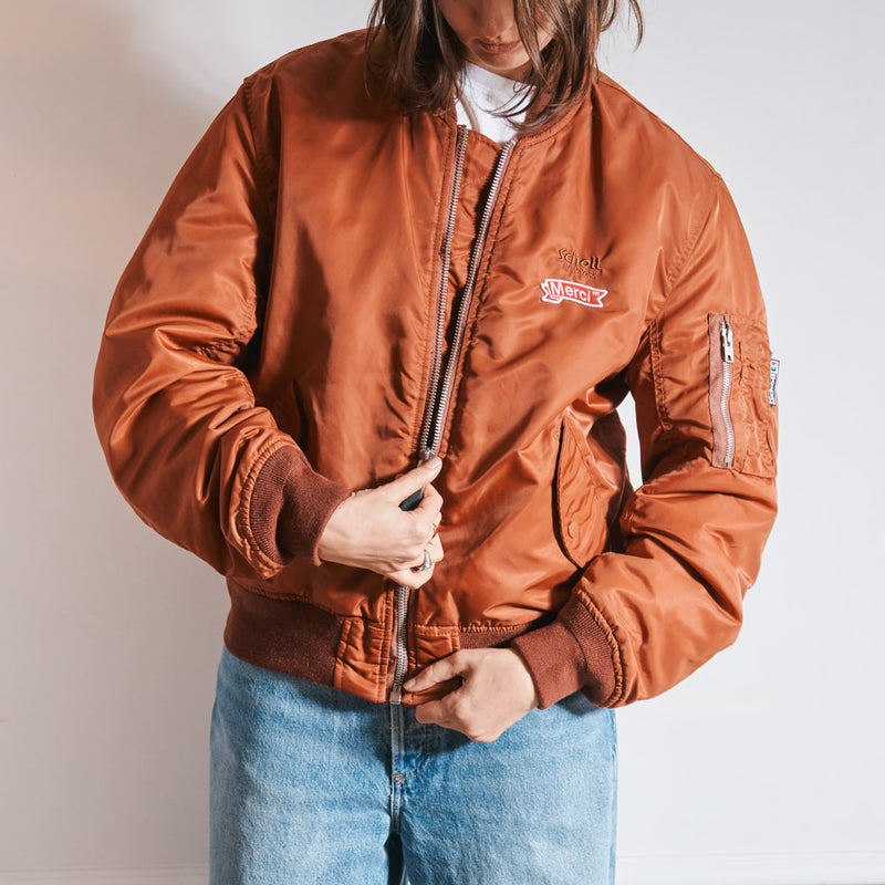 Schott x Merci - Bomber Vintage - Marron