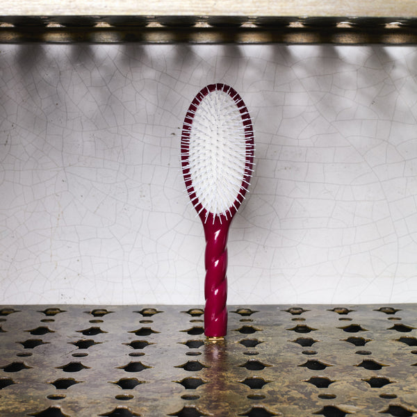 Brosse à cheveux N.07 L'INTENSE - Démelante  & Stimulante - Rouge Cerise