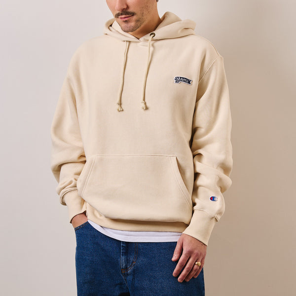 Merci x Champion - Sweat à Capuche - Beige