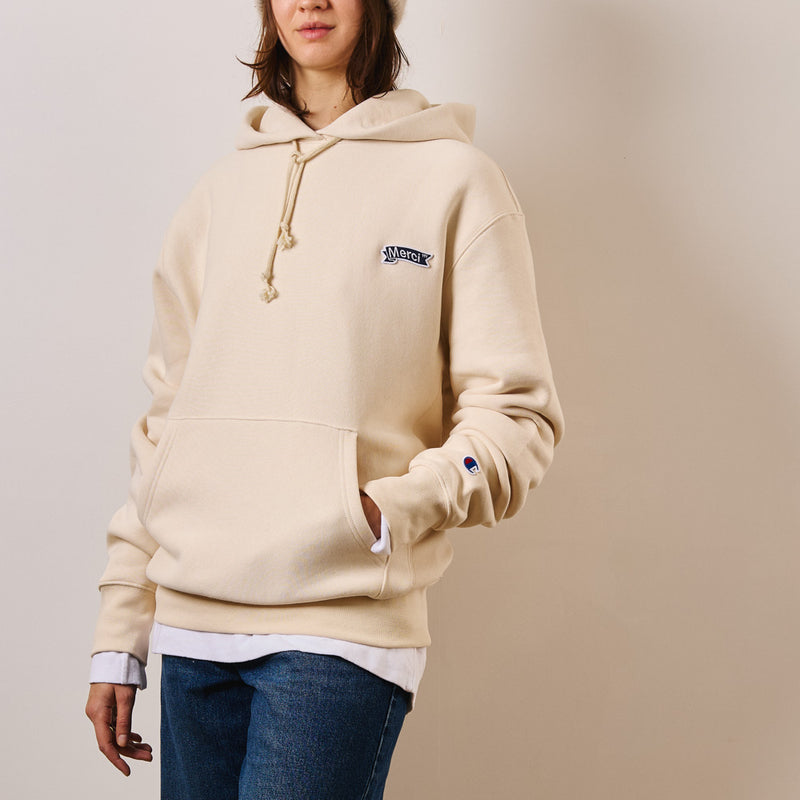 Merci x Champion - Sweat à Capuche - Beige