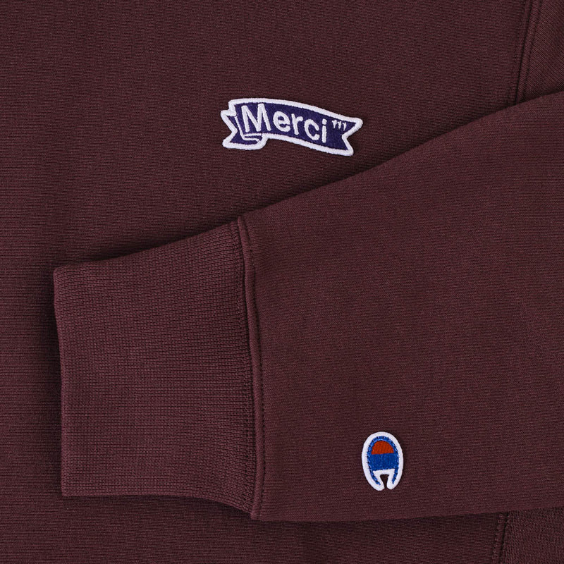 Merci x Champion - Sweat à Capuche - Marron