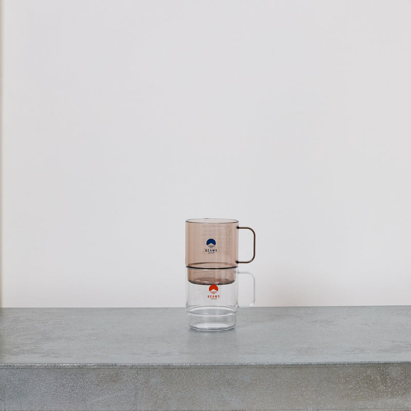 Mug Transparent - Marron & Bleu