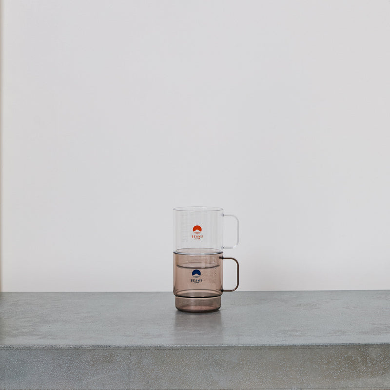 Mug Transparent - Marron & Bleu