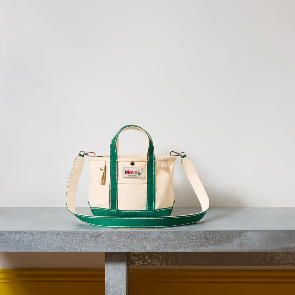 Merci - Canvas Candide Shopping Bag - Green