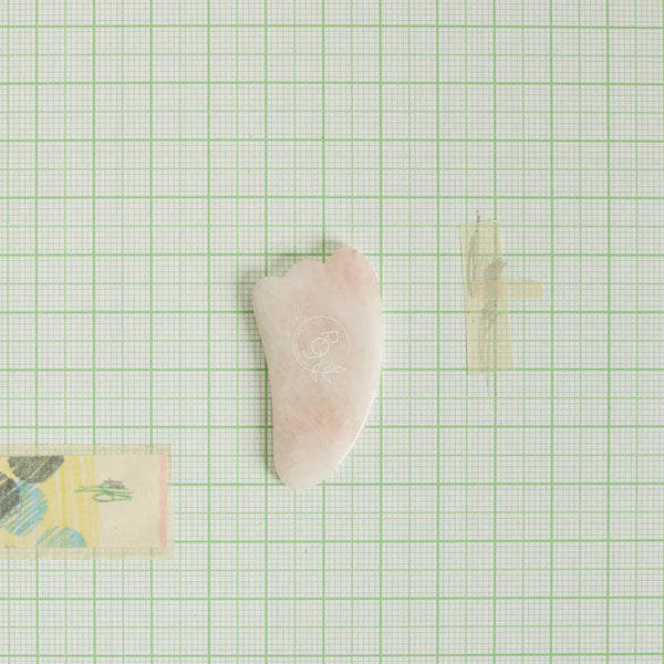 Gua Sha Quartz - Rose - Roll on Jade