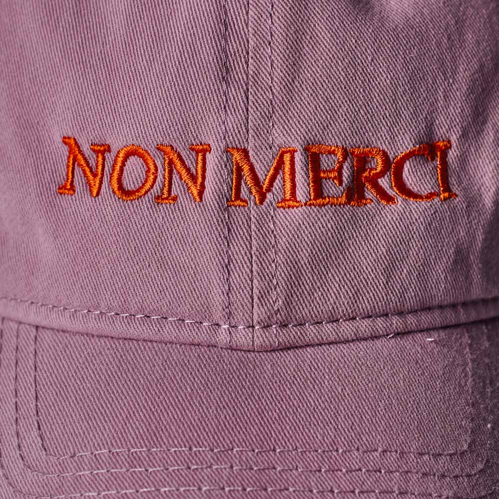 Merci - Non Merci cap - Lila & Orange