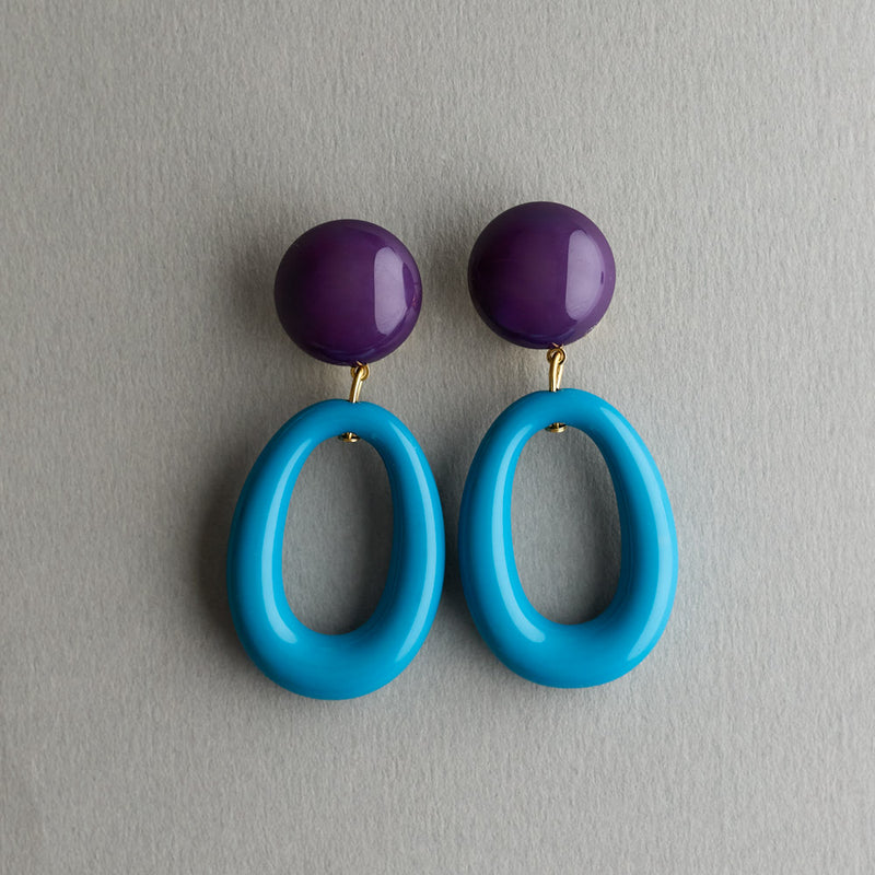 Lorena Taddei - Boucles d'oreilles Ogive - Violet