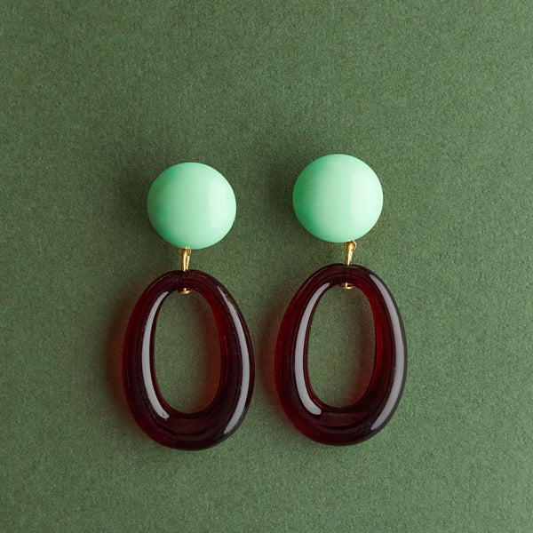 Lorena Taddei - Boucles d'oreilles Ogive - Menthe