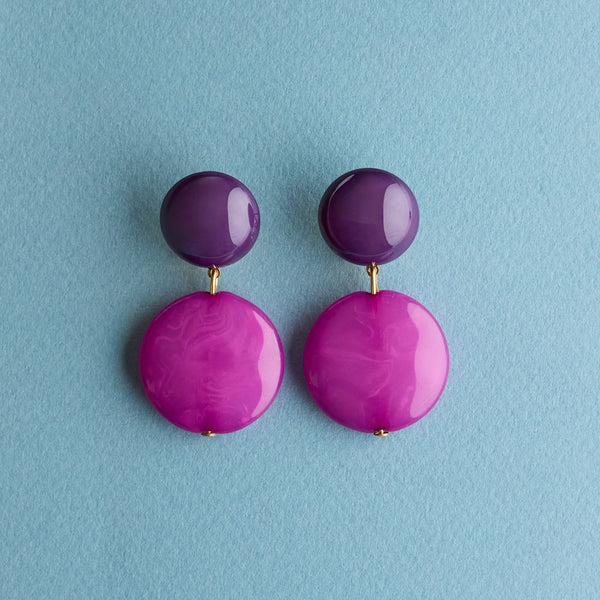 Lorena Taddei - Boucles d'oreilles Pastiglie - Violet