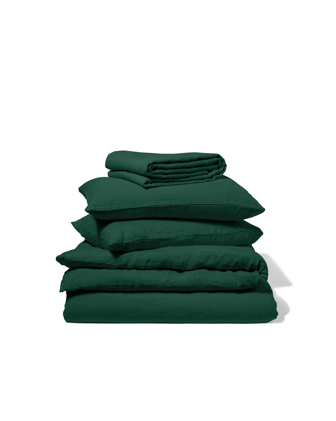 Merci - Washed linen set - Sequoia Green