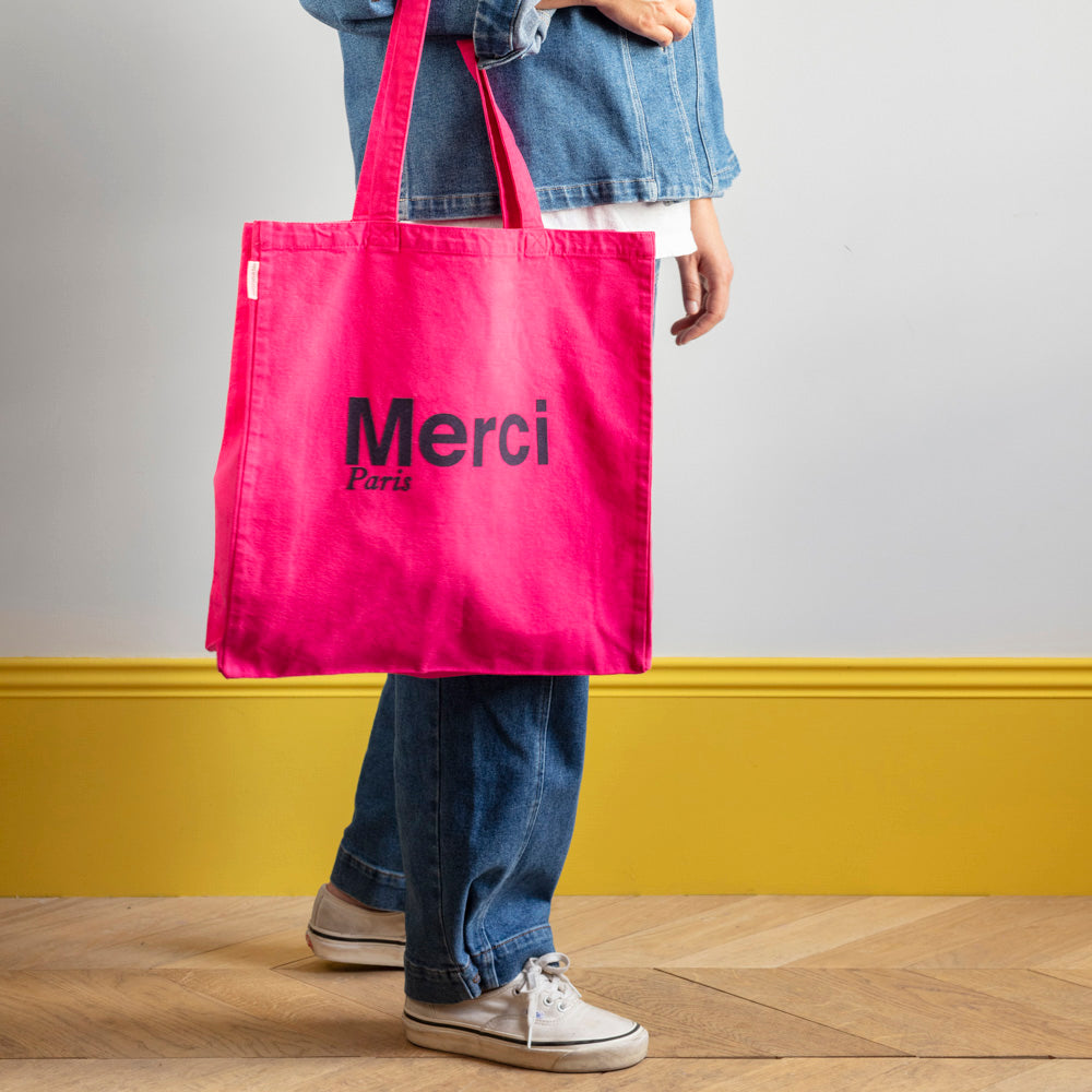 Merci - Tote Bag en coton - Cabas Rose & Marine - Sac – Merci Paris