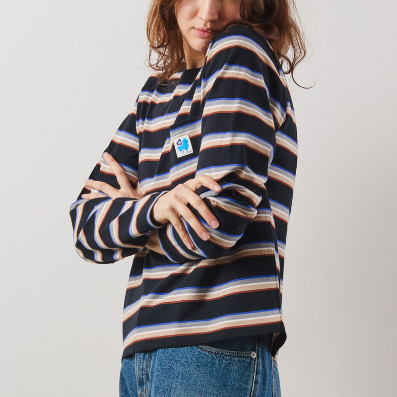 Merci - T-Shirt Nora Stripes - Noir