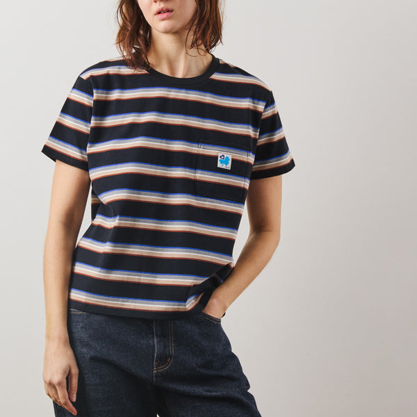 Merci - T-Shirt Lola Stripes - Noir