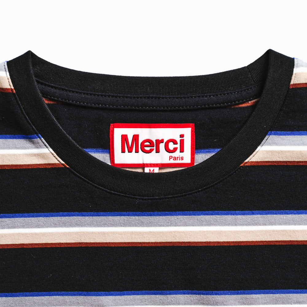 Merci - Lola Stripes T-Shirt - Black – Merci Paris