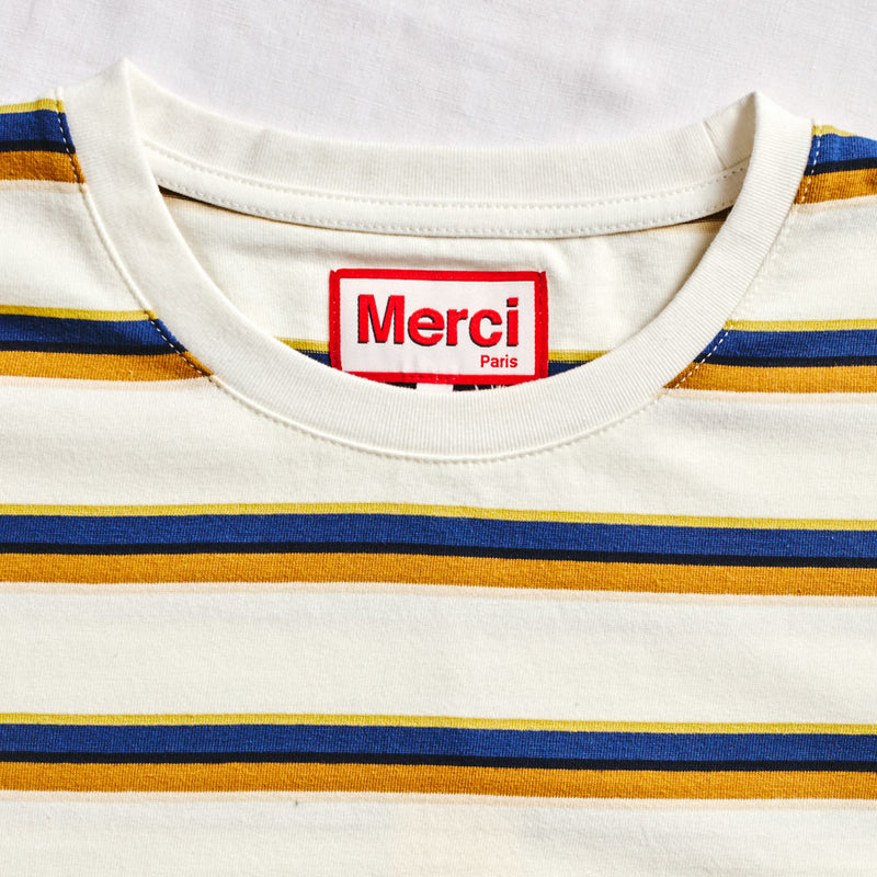 Merci - T-Shirt Nora Stripes - Crème