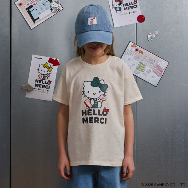 Hello Kitty x Merci  - T-Shirt Enfant Crème Glacée - Ecru