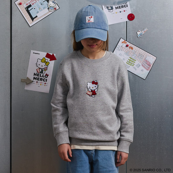 Hello Kitty x Merci  - Sweat Enfant Candide - Gris