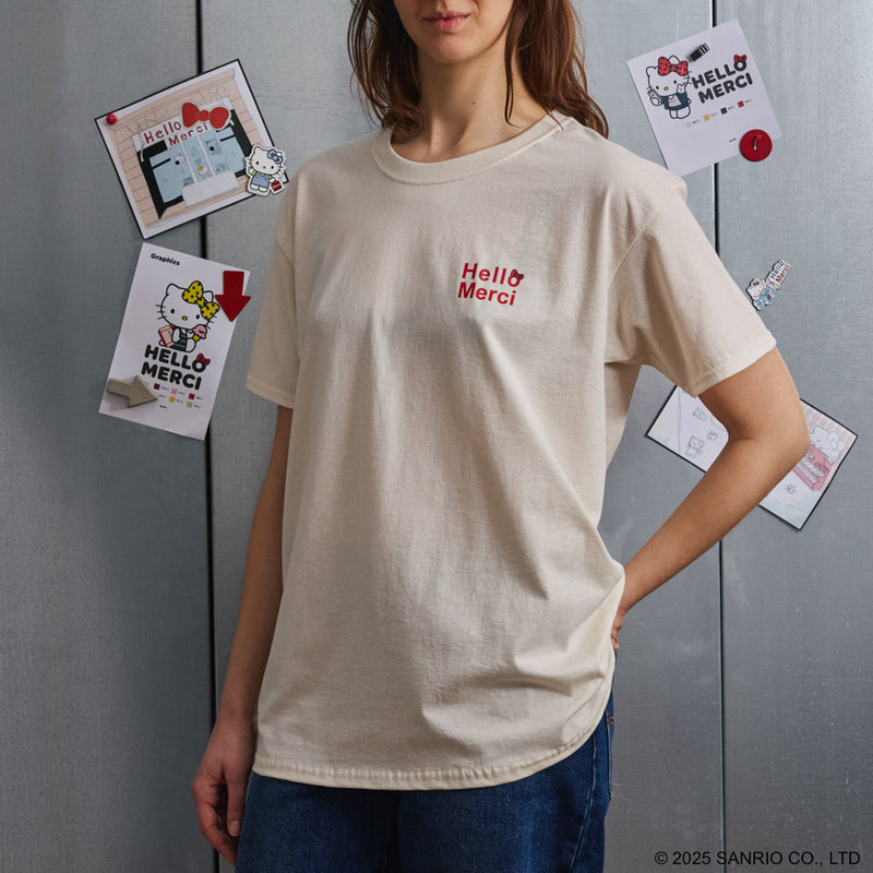 Hello Kitty x Merci  - T-Shirt Crème Glacée - Ecru