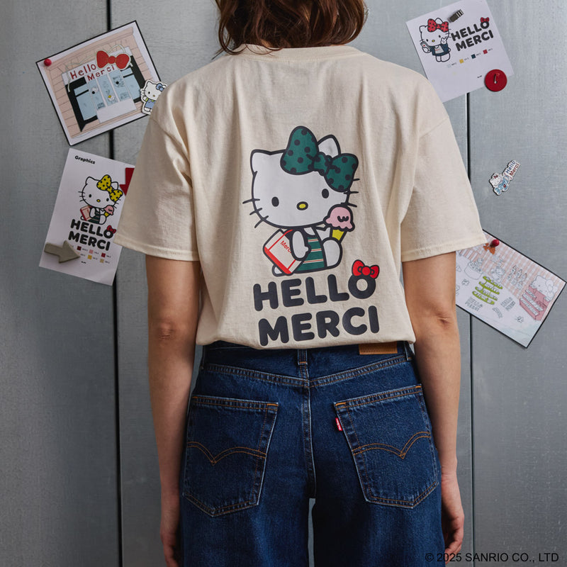 Hello Kitty x Merci  - T-Shirt Crème Glacée - Ecru