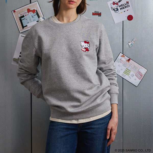 Hello Kitty x Merci  - Sweat Candide - Gris