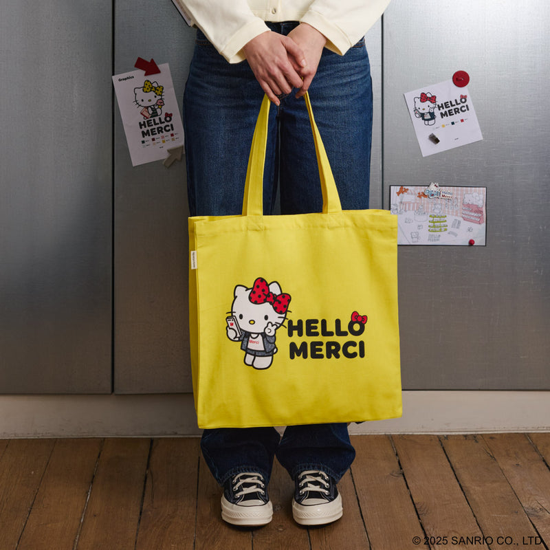 Hello Kitty x Merci  - Tote Bag - Jaune