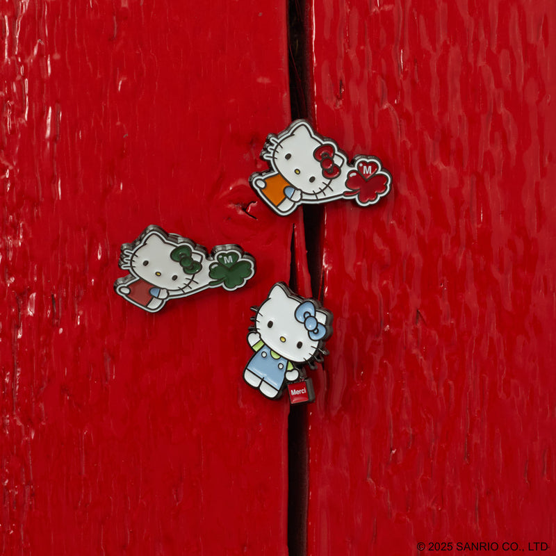 Hello Kitty x Merci - Pins Trèfle Rouge