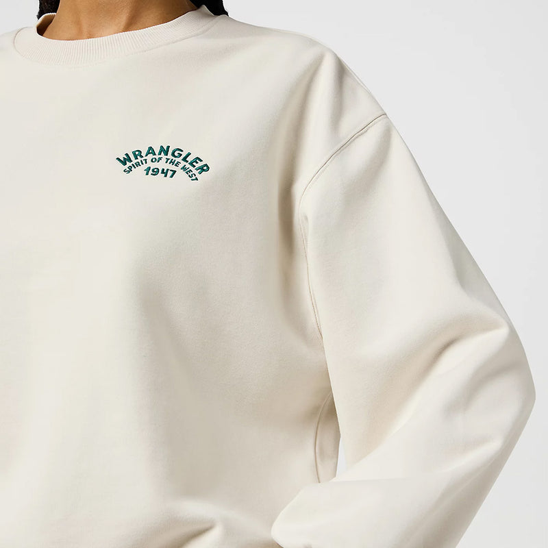 Wrangler - Sweat Oversize - Blanc Vintage