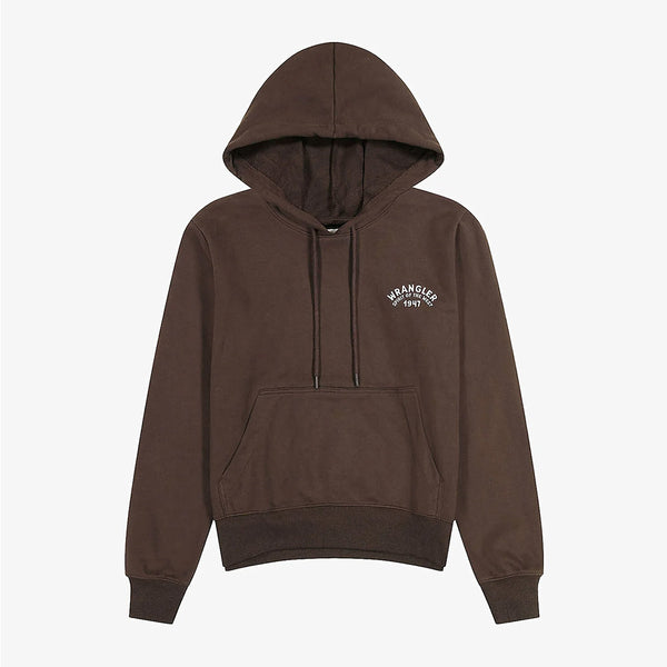 Wrangler - Hoodie Regular - Marron