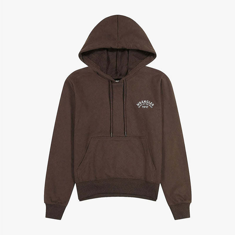 Wrangler - Hoodie Regular - Marron