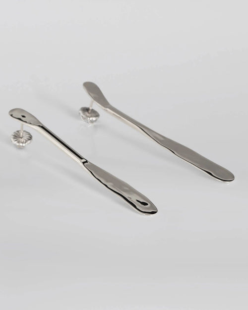Tweek Eek - Mirr Flat Earrings - Silver