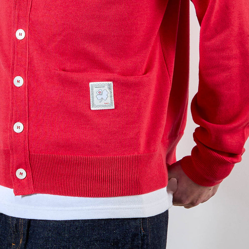 Merci - Cardigan Maximilien - Rouge