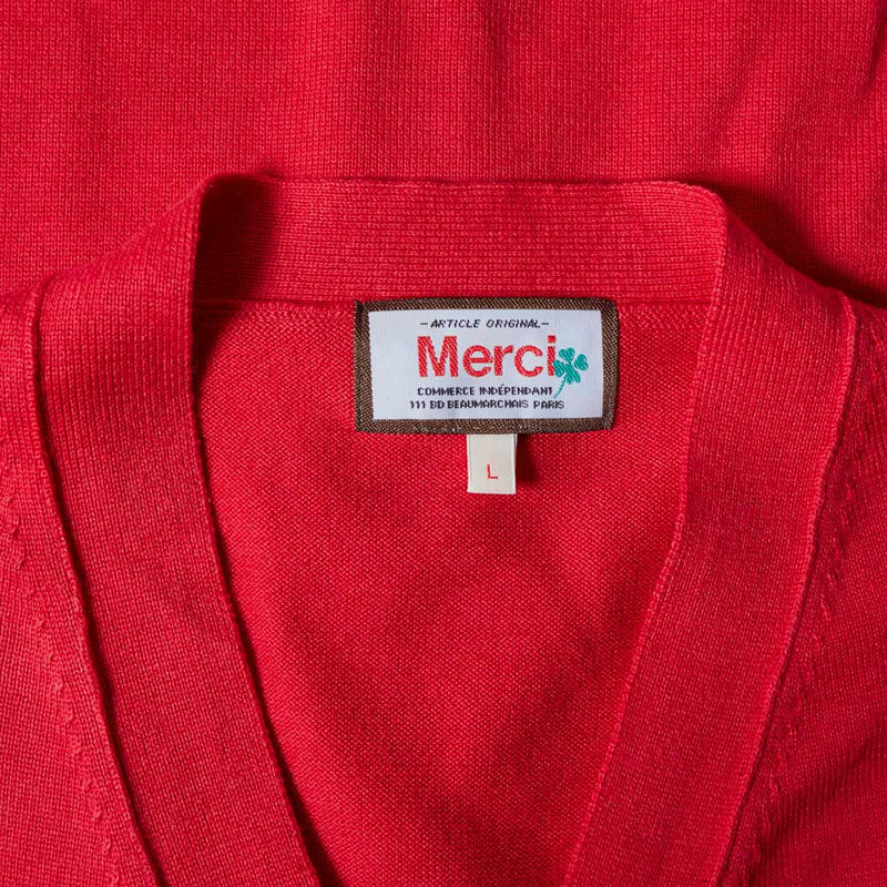 Merci - Cardigan Maximilien - Rouge