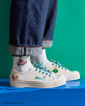 Merci x Richard Scarry - Bunny Socks - White