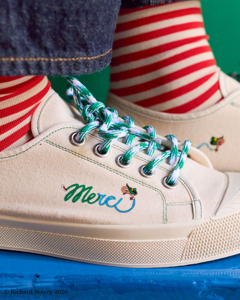 Merci x Bensimon x Richard Scarry - Merci x Richard Scarry x Bensimon - Romy B79 Sneakers - Ecru
