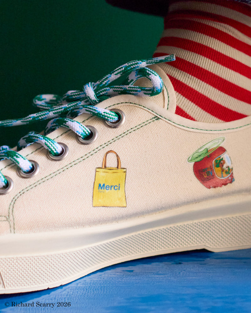 Merci x Bensimon x Richard Scarry - Merci x Richard Scarry x Bensimon - Romy B79 Sneakers - Ecru