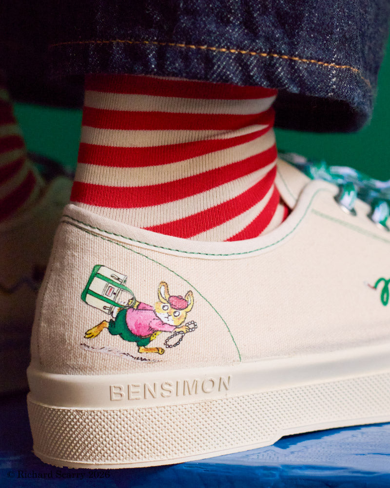 Merci x Bensimon x Richard Scarry - Merci x Richard Scarry x Bensimon - Romy B79 Sneakers - Ecru
