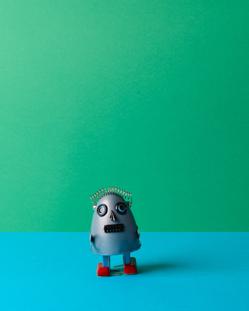 Die Blechfabrik - Robot Oeuf - Bleu