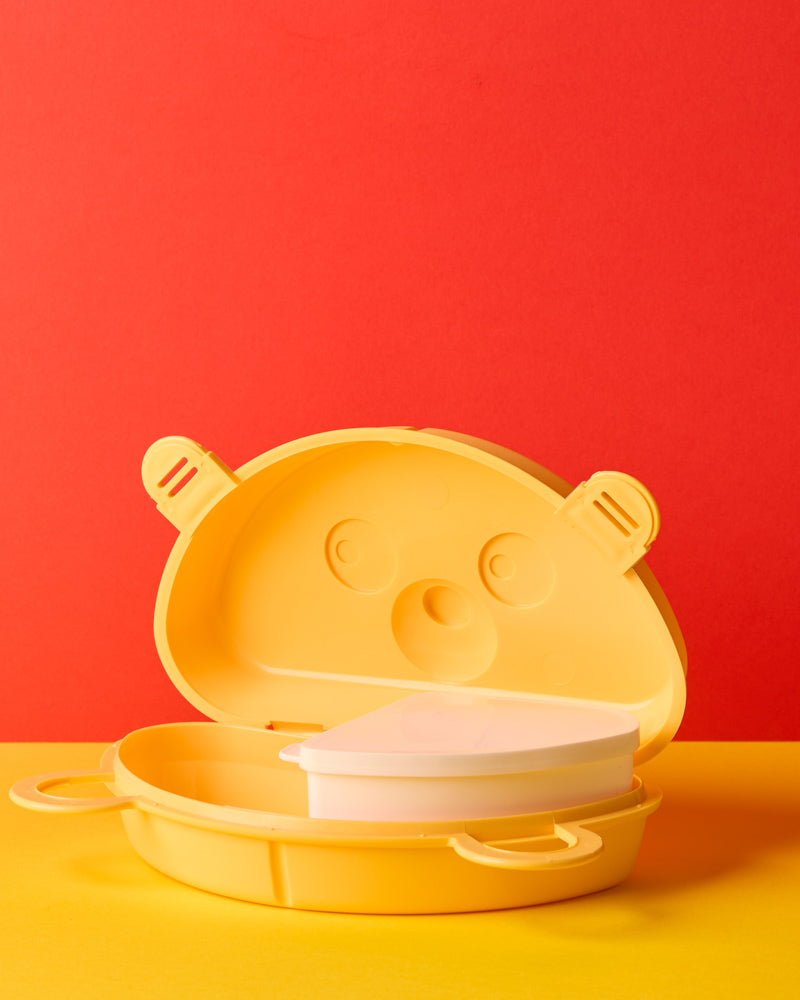 Sonja Plastic - Lunch Bag Ours À Compartiments - Jaune