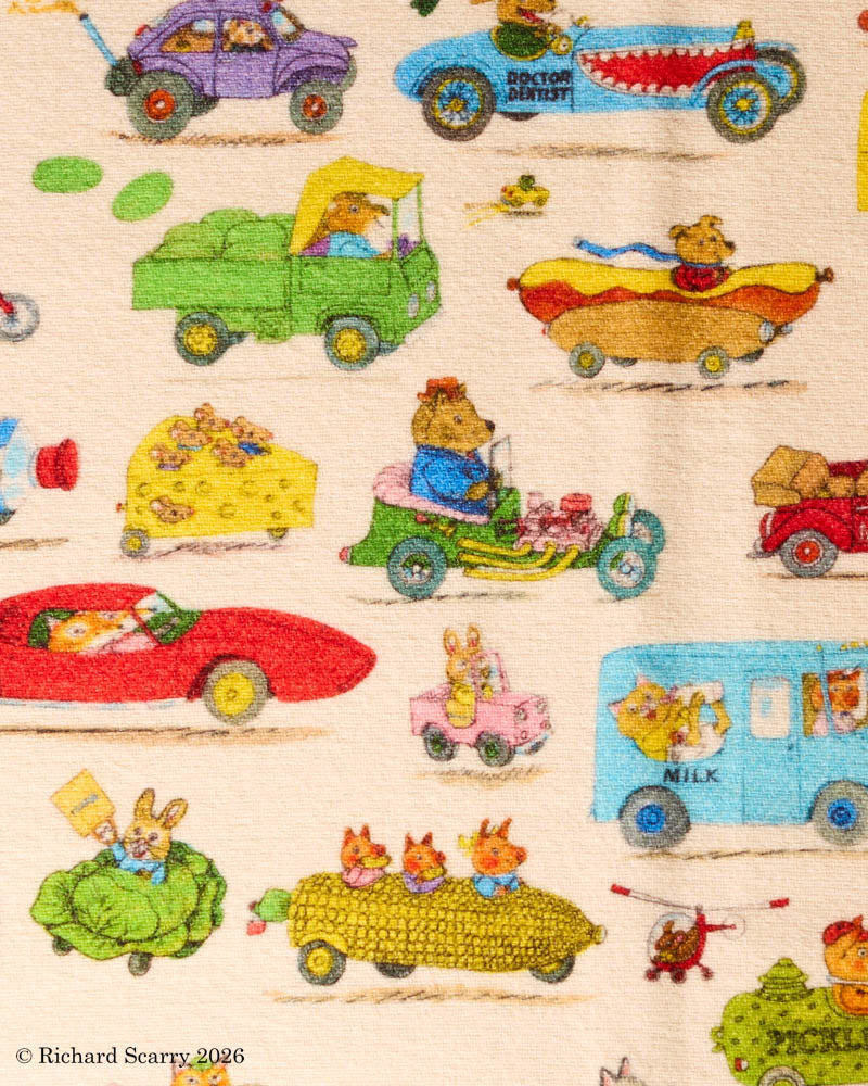 Merci x Richard Scarry - Cushion cover