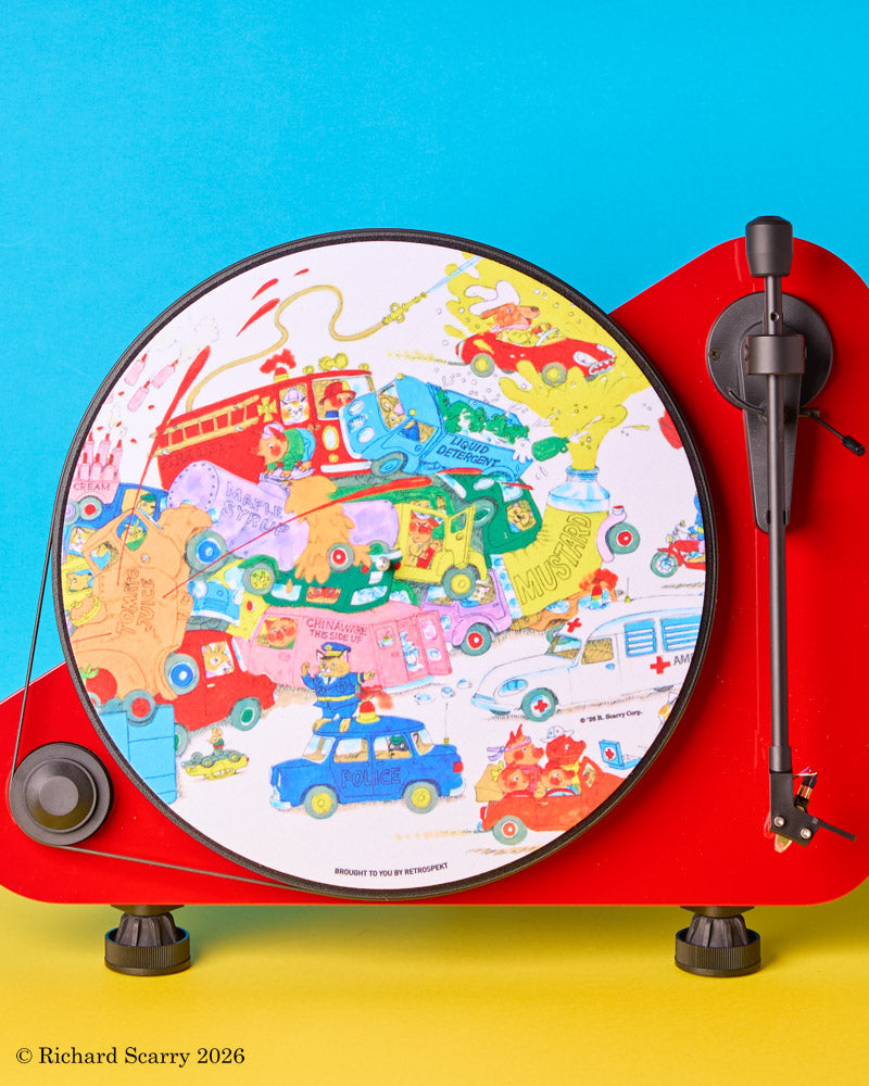Retrospekt - Turntable Mat - Richard Scarry