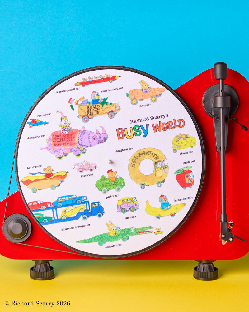Retrospekt - Turntable Mat - Richard Scarry