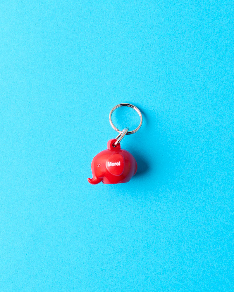 Merci - Elephant Keychain - Red