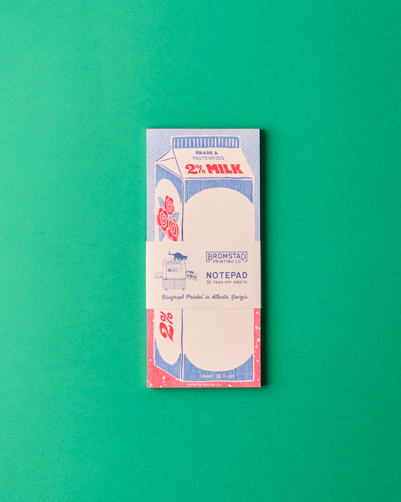 Bromstad Printing Co - Bloc-Note 2% Milk
