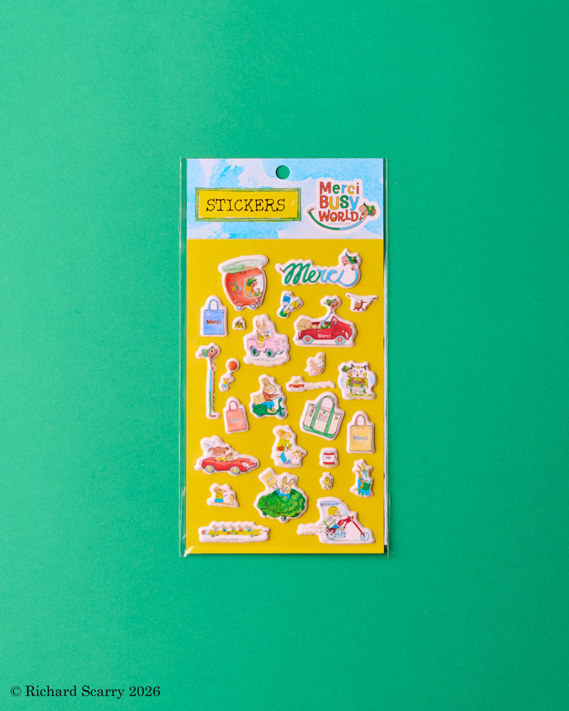 Merci x Richard Scarry - Stickers