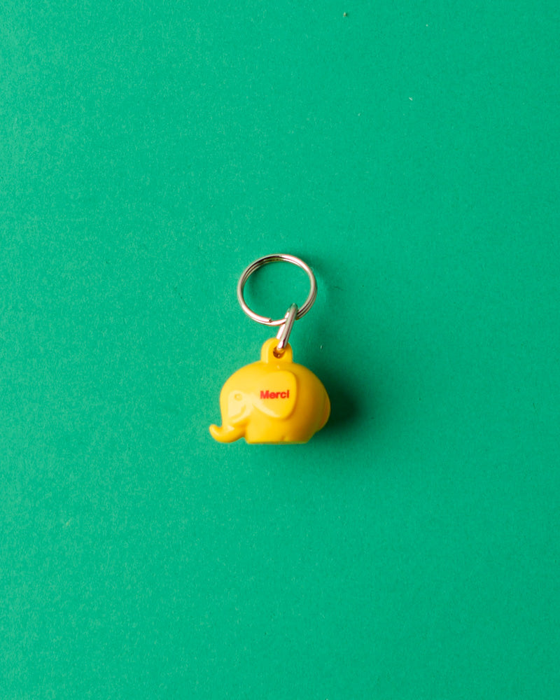 Merci - Elephant Keychain - Yellow