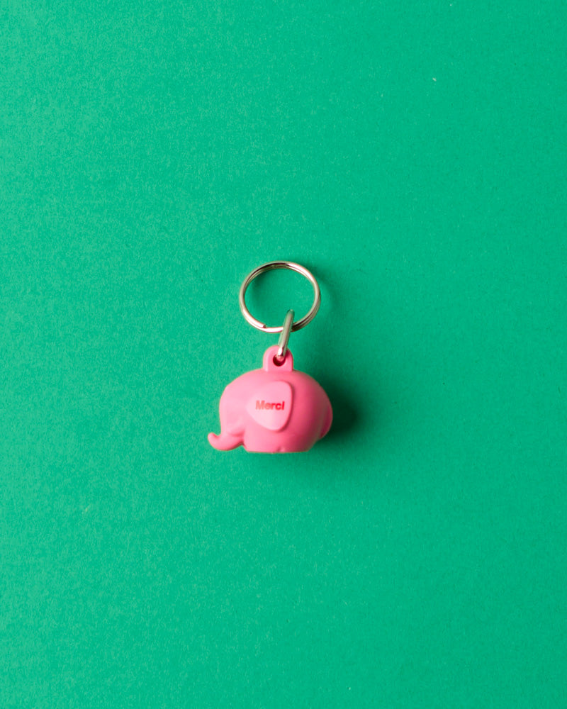 Merci - Elephant Keychain - Pink