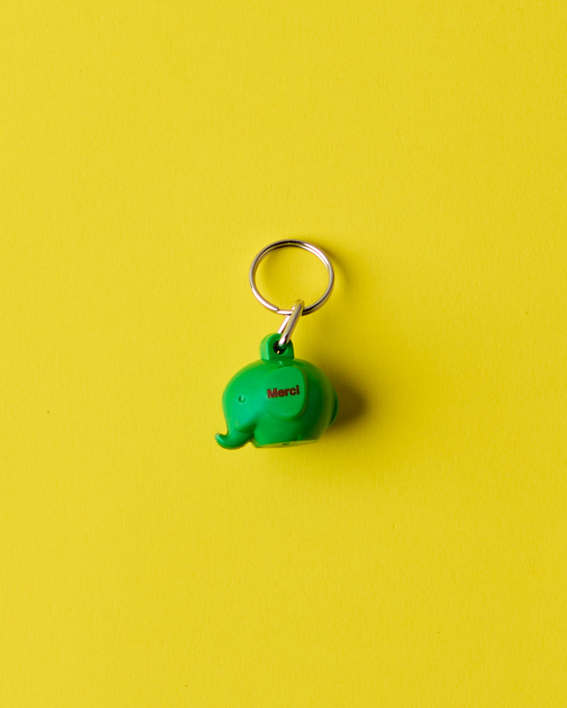 Merci - Porte-Clé Éléphant - Vert